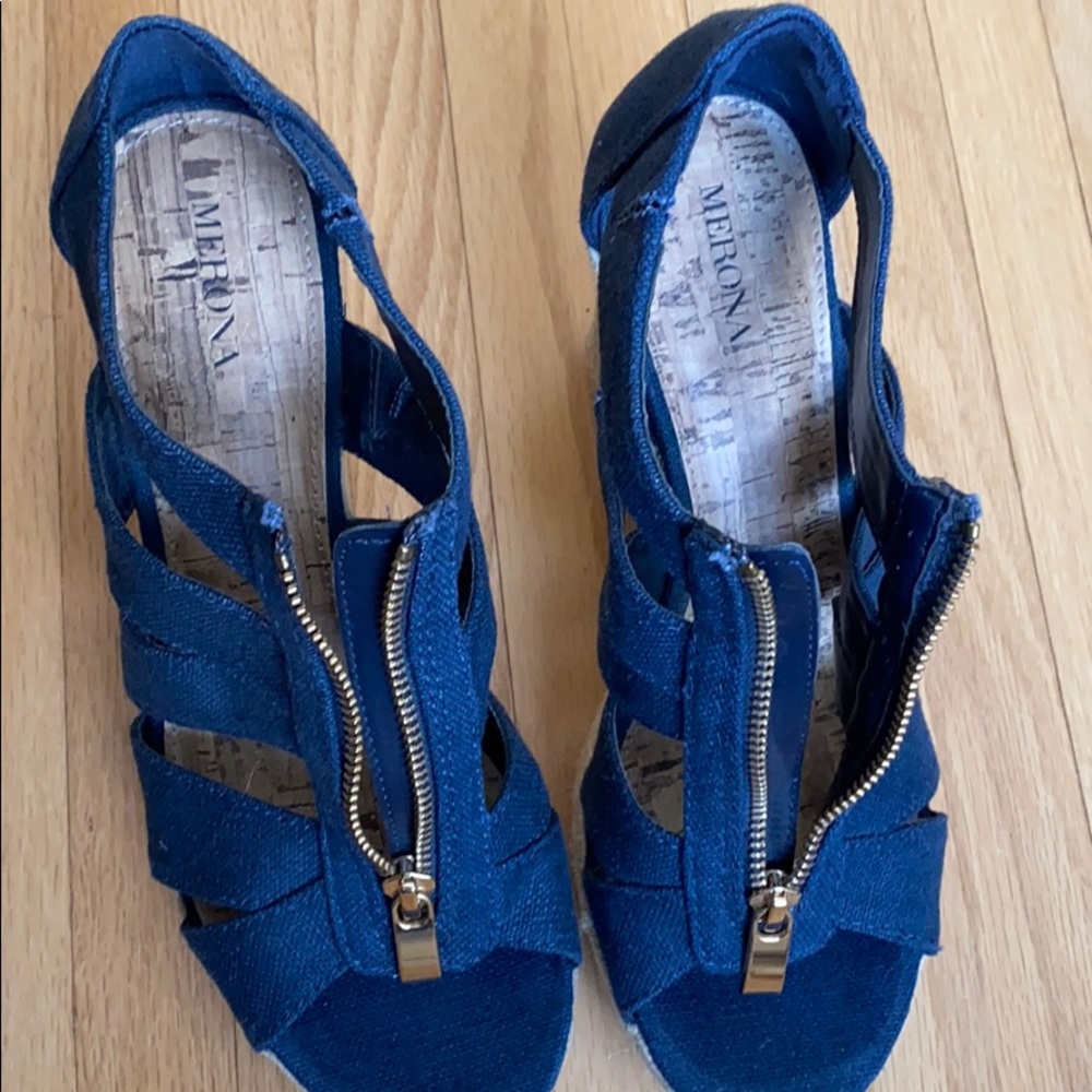 Merona wedged sandals